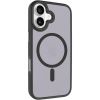 TPU+PC чохол Metal Buttons with MagSafe для Apple iPhone 17, Чорний / Black