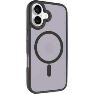 TPU+PC чохол Metal Buttons with MagSafe для Apple iPhone 17, Чорний / Black TPU+PC чохол Metal Buttons with MagSafe для Apple iPhone 17, Чорний / Black