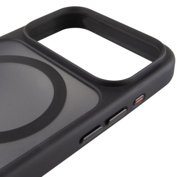 TPU+PC чехол Metal Buttons with MagSafe для Apple iPhone 17 Pro (6.3) Черный / Black