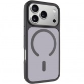 Чехол для iPhone 18 Pro Max / 17 Pro Max Epik Metal Buttons with MagSafe, TPU и поликарбонат, черный