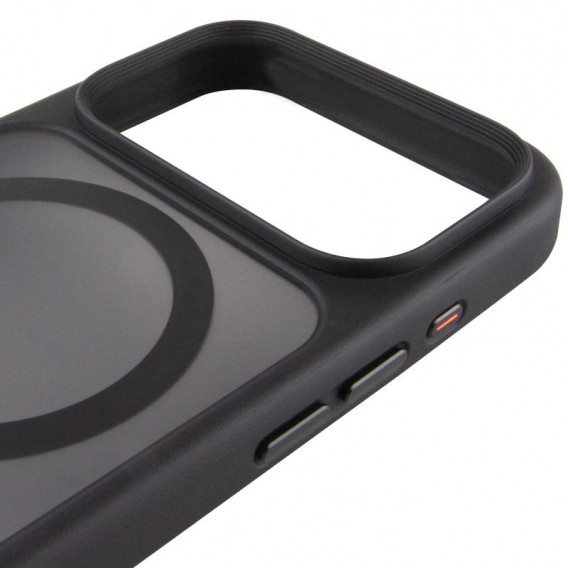 TPU+PC чехол Metal Buttons with MagSafe для Apple iPhone 17 Pro Max (6.9) Черный / Black