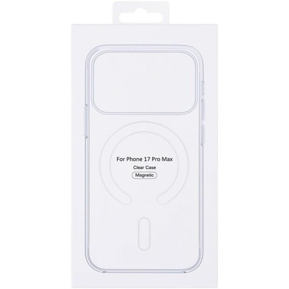 Чохол Clear Case (AAA) with MagSafe and Animation для Apple iPhone 17 Pro Max, Clear