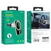 Автотримач із БЗУ Borofone BH43 Magnetic 15W, Black steel