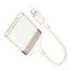 Перехідник Hoco UA40 Crystal 2in1 Lightning to SD/TF (0.15m), Apricot