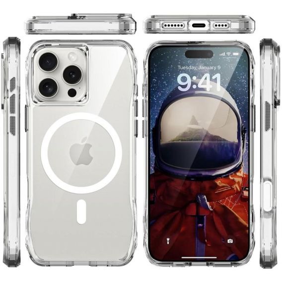 Чохол TPU Space Octagon with MagSafe для Apple iPhone 16 Pro Max, Clear