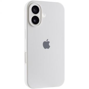 Чохол Silicone Case Full Camera Protective (AA) для Apple iPhone 17, Білий / White