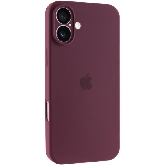 Чохол Silicone Case Full Camera Protective (AA) для Apple iPhone 17, Бордовий / Plum