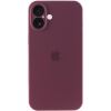Чохол Silicone Case Full Camera Protective (AA) для Apple iPhone 17, Бордовий / Plum