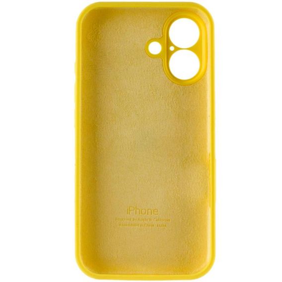 Чохол Silicone Case Full Camera Protective (AA) для Apple iPhone 17, Жовтий / Yellow