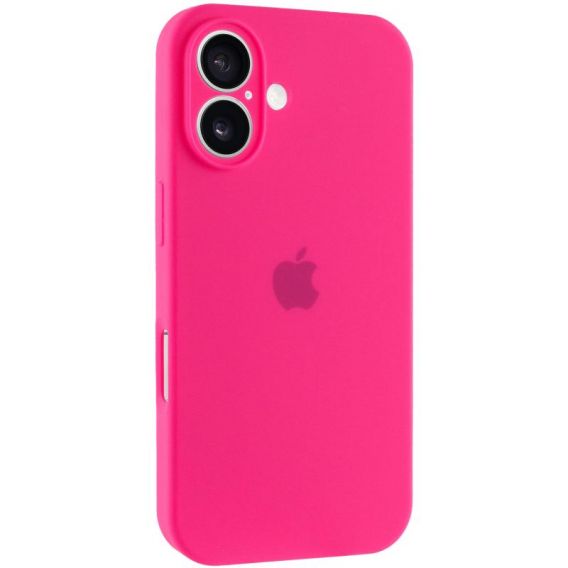 Чохол Silicone Case Full Camera Protective (AA) Apple iPhone 17, Рожевий / Barbie pink