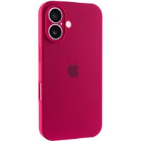 Чохол Silicone Case Full Camera Protective (AA) для Apple iPhone 17, Червоний / Rose Red