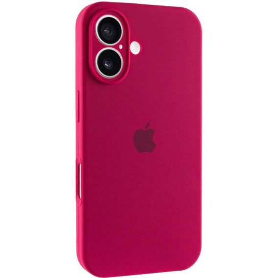 Чохол Silicone Case Full Camera Protective (AA) для Apple iPhone 17, Червоний / Rose Red