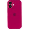 Чохол Silicone Case Full Camera Protective (AA) для Apple iPhone 17, Червоний / Rose Red