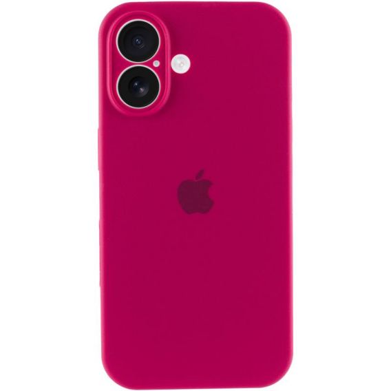 Чохол Silicone Case Full Camera Protective (AA) для Apple iPhone 17, Червоний / Rose Red