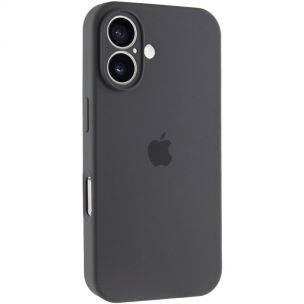 Чехол Silicone Case Full Camera Protective (AA) для Apple iPhone 17, Серый / Dark Gray