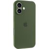Чохол Silicone Case Full Camera Protective (AA) для Apple iPhone 17, Зелений / Dark Olive