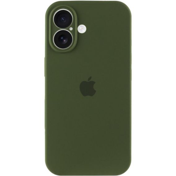 Чохол Silicone Case Full Camera Protective (AA) для Apple iPhone 17, Зелений / Dark Olive