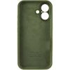 Чохол Silicone Case Full Camera Protective (AA) для Apple iPhone 17, Зелений / Dark Olive