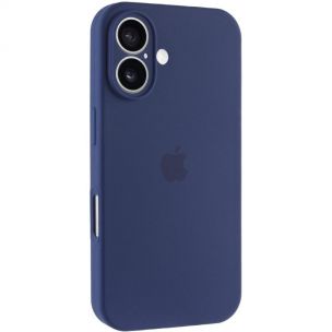 Чехол Silicone Case Full Camera Protective (AA) для Apple iPhone 17, Синий / Deep navy