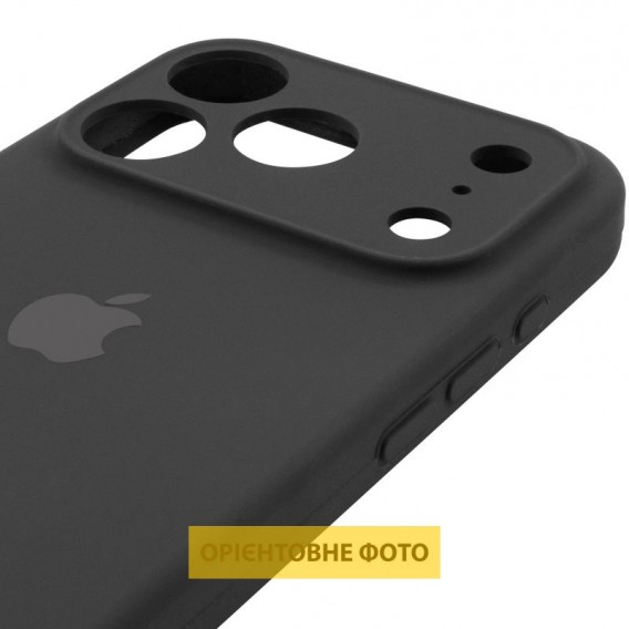 Чохол Silicone Case Full Camera Protective (AA) для Apple iPhone 17 Pro (6.3") Чорний / Black