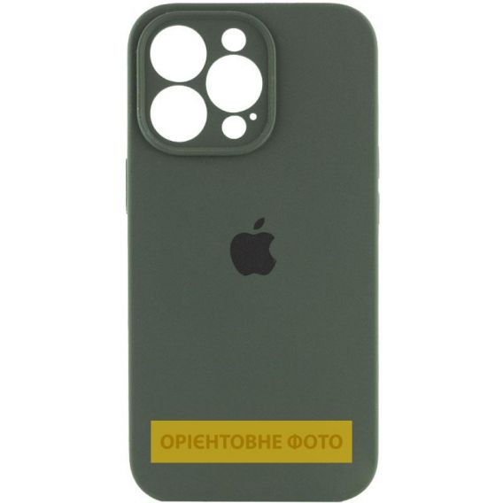 Чохол Silicone Case Full Camera Protective (AA) для Apple iPhone 17 Pro Max, Зелений / Cyprus Green