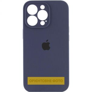 Чехол Silicone Case Full Camera Protective (AA) для Apple iPhone 17 Pro Max, Темно-синий / Midnight blue
