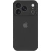 Чехол Silicone Case Full Camera Protective (AA) для Apple iPhone 17 Pro Max (6.9 дюйма) Черный / Black