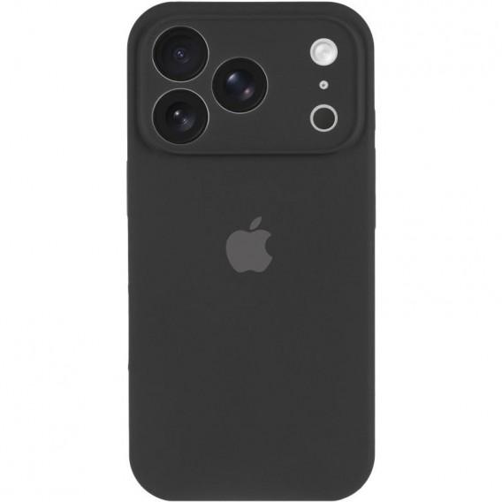 Чехол Silicone Case Full Camera Protective (AA) для Apple iPhone 17 Pro Max (6.9 дюйма) Черный / Black