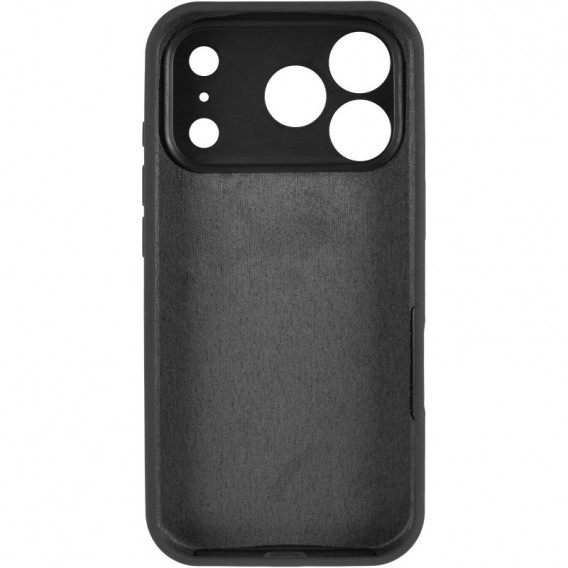 Чехол Silicone Case Full Camera Protective (AA) для Apple iPhone 17 Pro Max (6.9 дюйма) Черный / Black