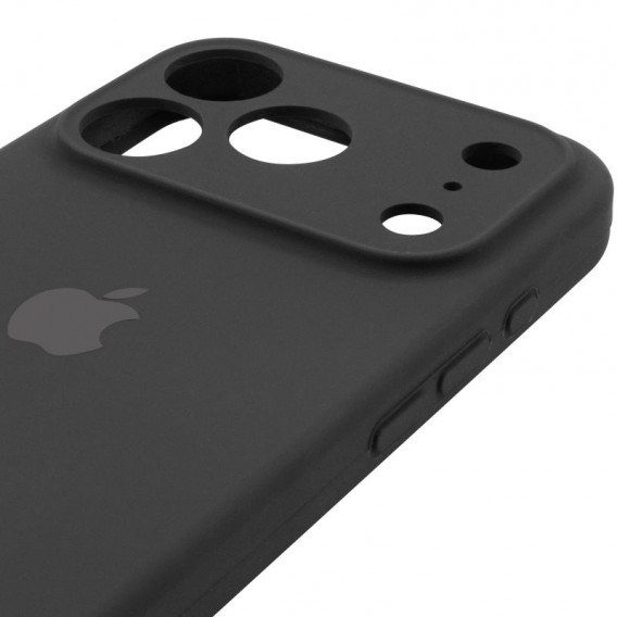 Чехол Silicone Case Full Camera Protective (AA) для Apple iPhone 17 Pro Max (6.9 дюйма) Черный / Black