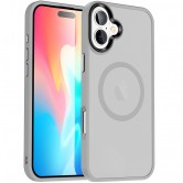 Чехол Ummi Colorful with MagSafe для Apple iPhone 16 (6.1 дюйма) Серый / Grey Чехол Ummi Colorful with MagSafe для Apple iPhone 16 (6.1 дюйма) Серый / Grey