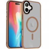 Чехол Ummi Colorful with MagSafe для Apple iPhone 16 (6.1 дюйма) Золотой / Gold Чехол Ummi Colorful with MagSafe для Apple iPhone 16 (6.1 дюйма) Золотой / Gold