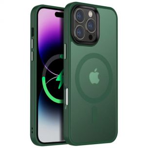 Чехол Ummi Colorful with MagSafe для Apple iPhone 16 Pro, Зеленый / Dark Green