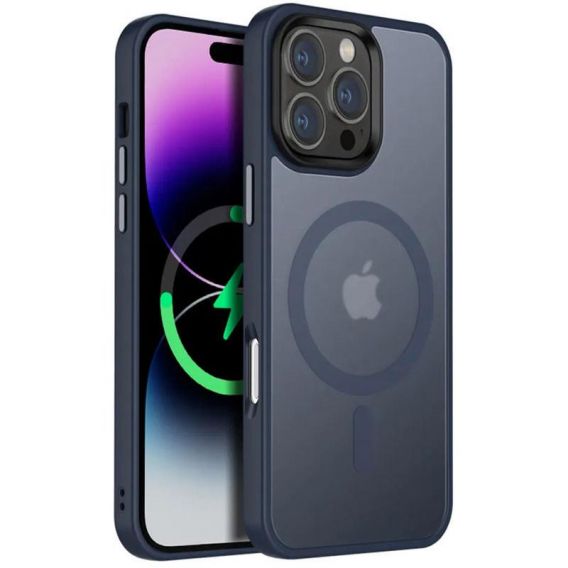 Чохол Ummi Colorful with MagSafe для Apple iPhone 16 Pro, Синій / Navy Blue