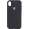 Чохол Silicone Case Full Protective (AA) для Apple iPhone X / XS (5.8") Чорний / Black