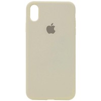 Чохол Silicone Case Full Protective (AA) для Apple iPhone X / XS (5.8") Бежевий / Antique White