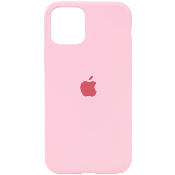 Чохол Silicone Case Full Protective (AA) для Apple iPhone 11 Pro Max (6.5") Рожевий / Light pink