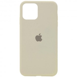 Чехол Silicone Case Full Protective (AA) для Apple iPhone 11 Pro Max (6.5 дюйма) Бежевый / Antique White