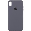 Чохол Silicone Case Full Protective (AA) для Apple iPhone XS Max (6.5") Сірий / Dark Gray