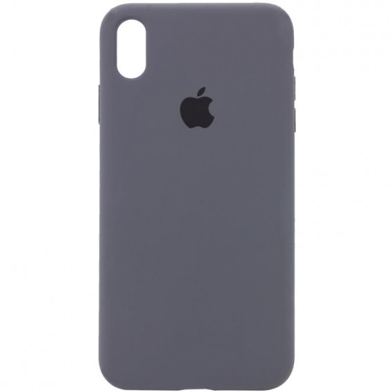 Чохол Silicone Case Full Protective (AA) для Apple iPhone XS Max (6.5") Сірий / Dark Gray