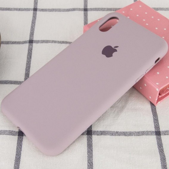 Чохол Silicone Case Full Protective (AA) для Apple iPhone XR (6.1") Сірий / Lavender
