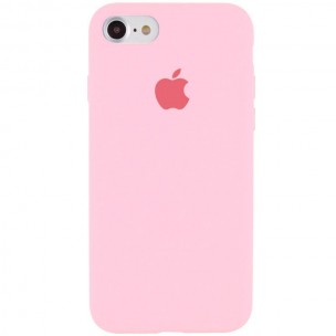 Чехол Silicone Case Full Protective (AA) для Apple iPhone 6/6s (4.7 дюйма) Розовый / Light pink