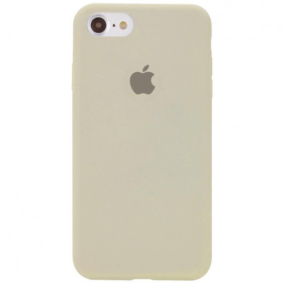 Чохол Silicone Case Full Protective (AA) для Apple iPhone 6/6s (4.7") Бежевий / Antique White