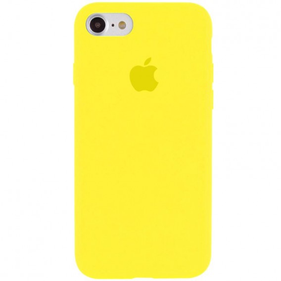 Чохол Silicone Case Full Protective (AA) для Apple iPhone 6/6s (4.7") Жовтий / Neon Yellow