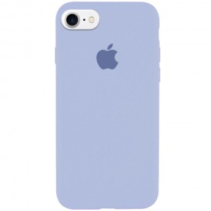 Чехол Silicone Case Full Protective (AA) для Apple iPhone 6/6s (4.7 дюйма) Голубой / Lilac Blue