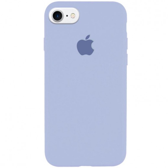Чохол Silicone Case Full Protective (AA) для Apple iPhone 6/6s (4.7") Блакитний / Lilac Blue