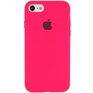 Чохол Silicone Case Full Protective (AA) для Apple iPhone 6/6s (4.7") Рожевий / Barbie pink