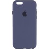 Чехол Silicone Case Full Protective (AA) для Apple iPhone 6/6s (4.7") Темно-синий / Midnight blue