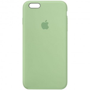 Чехол Silicone Case Full Protective (AA) для Apple iPhone 6/6s (4.7 дюйма) Зеленый / Pistachio