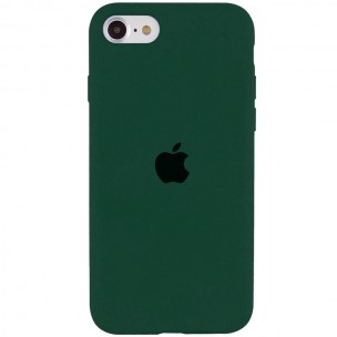 Чохол Silicone Case Full Protective (AA) для Apple iPhone SE (2020) / 7 / 8 (4.7") Зелений / Forest green